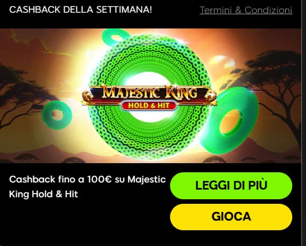 cashback casinò online come funziona