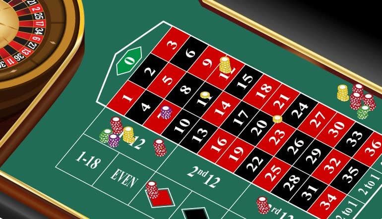 Il layout della roulette