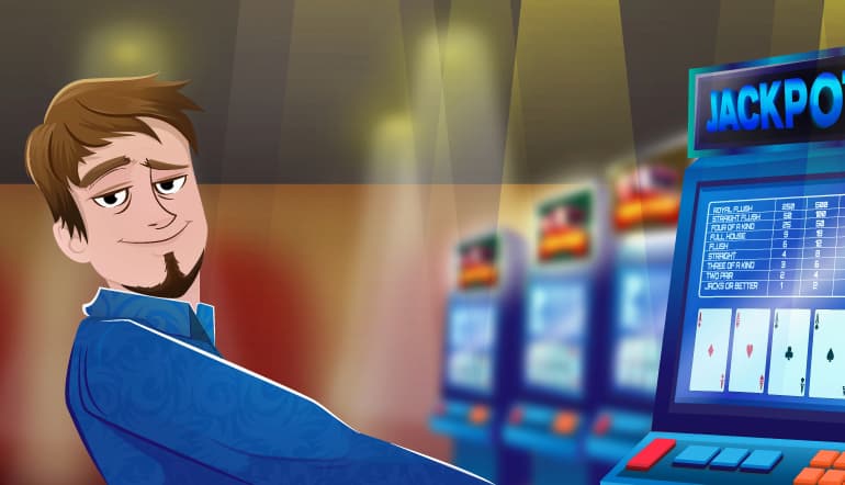 Un giocatore di Video Poker sorridente!