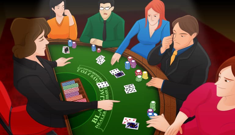 Una partita di blackjack!