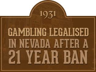 Nel 1931 gioco di nuovo legale a Las Vegas!