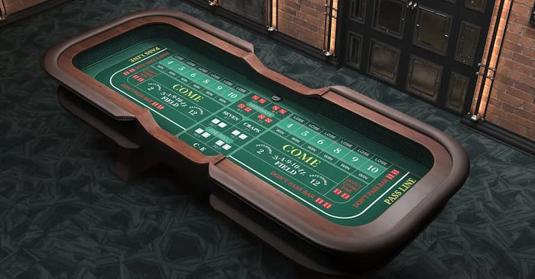 L'eleganza del tappeto dei craps!