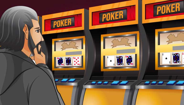 Una decisione al video poker