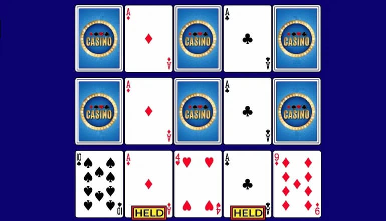 L'immagine di un video poker