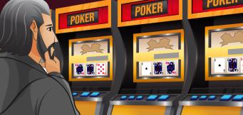Un giocatore di video poker