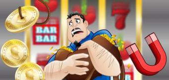 Un giocatore con il malloppo appena vinto!