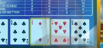 Il disegno di un video poker