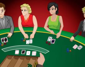 Un tavolo di blackjack