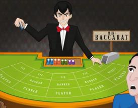 Un tavolo di mini baccarat