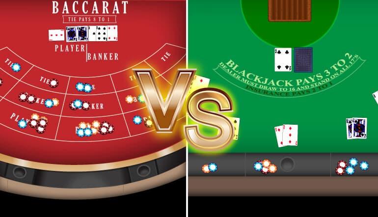 Il confronto tra Baccarat e Blackjack 