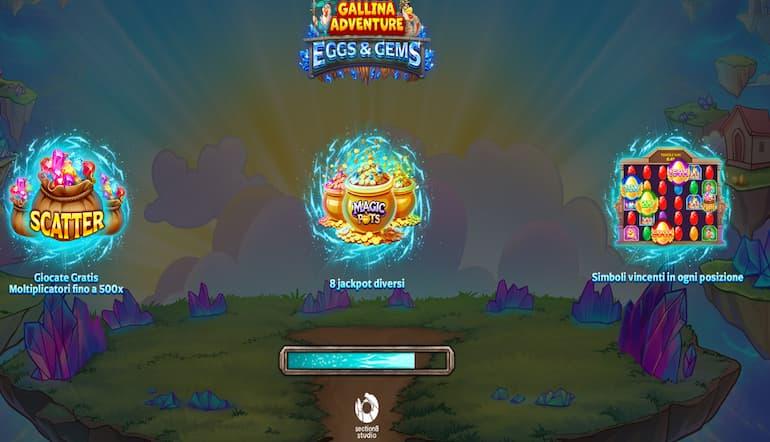Slot Gallina Adventure Eggs Gems