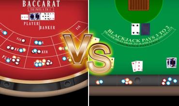 Il confronto tra Baccarat e Blackjack 