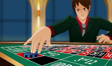 Un giocatore di roulette che applica il sistema d'Alembert