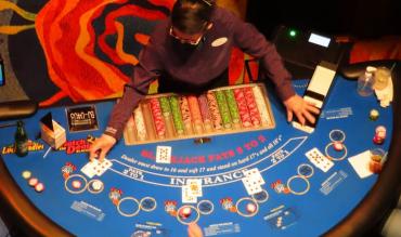 Un tavolo di blackjack!