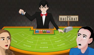 Un tavolo di mini baccarat