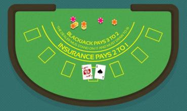 Un tavolo di blackjack