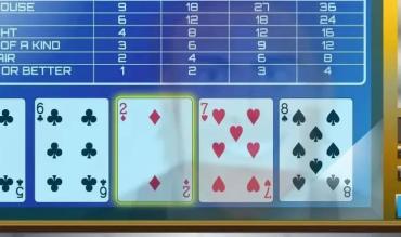 Il disegno di un video poker