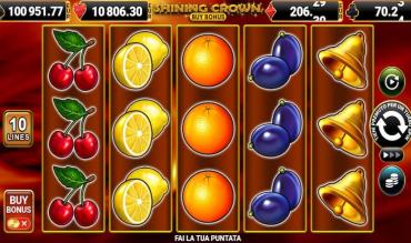Slot machine Shining Crown Buy Bonus