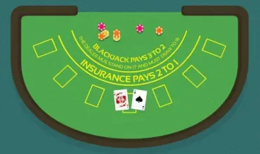 Un tavolo di blackjack