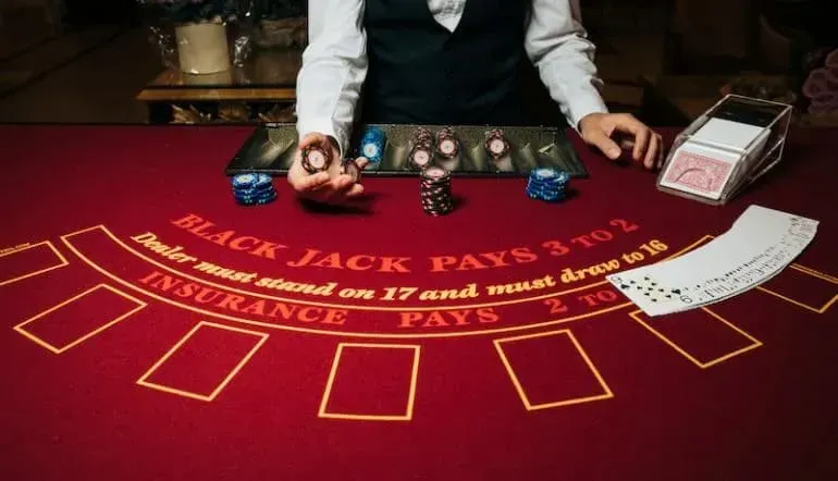 Il tavolo di blackjack