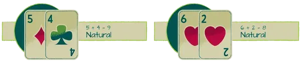 5+4=9 naturale e 6+2=8 naturale