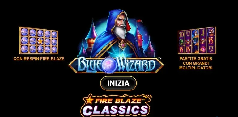 La grafica travolgente di Blue Wizard