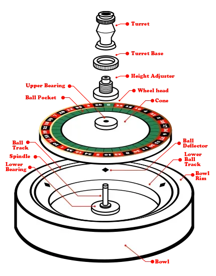 La roulette - I suoi elementi