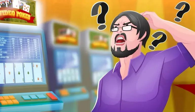 Un utente di video poker