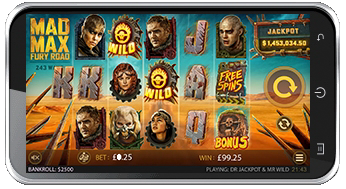 Mad Max Fury Road slot