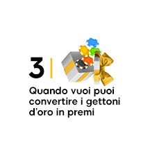 Cash in your gold tokens for exclusive prizes.